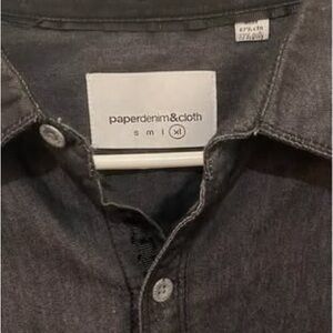 paperdenim&cloth Men's Gray Dress Shirt